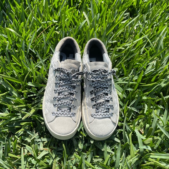 - P448 John White Leather Sneaker In Task White 35 - Picture 10 of 16